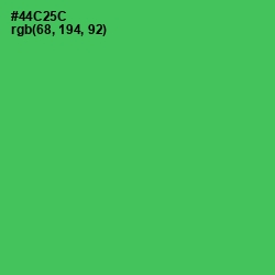 #44C25C - Emerald Color Image