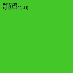 #44C829 - Bright Green Color Image