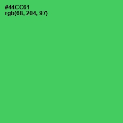 #44CC61 - Emerald Color Image