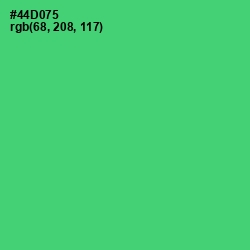 #44D075 - Emerald Color Image