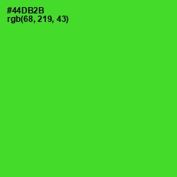 #44DB2B - Bright Green Color Image