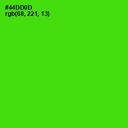 #44DD0D - Bright Green Color Image
