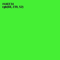 #44EF34 - Bright Green Color Image