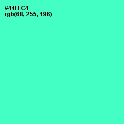 #44FFC4 - Aquamarine Color Image