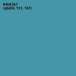 #4597A7 - Hippie Blue Color Image