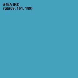 #45A1BD - Fountain Blue Color Image