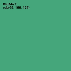 #45A67C - Ocean Green Color Image