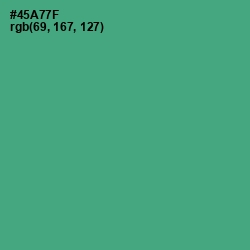 #45A77F - Ocean Green Color Image