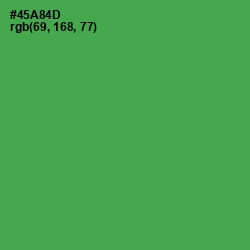 #45A84D - Chateau Green Color Image