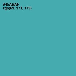 #45ABAF - Fountain Blue Color Image