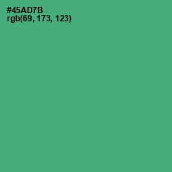 #45AD7B - Ocean Green Color Image