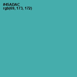 #45ADAC - Fountain Blue Color Image