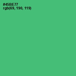 #45BE77 - Ocean Green Color Image