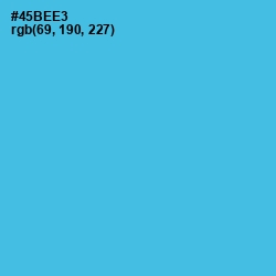#45BEE3 - Picton Blue Color Image