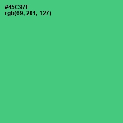 #45C97F - Emerald Color Image