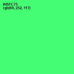 #45FC75 - Screamin' Green Color Image