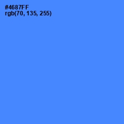 #4687FF - Cornflower Blue Color Image