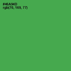 #46A94D - Chateau Green Color Image