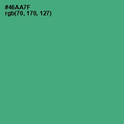 #46AA7F - Ocean Green Color Image