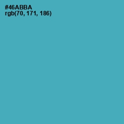 #46ABBA - Fountain Blue Color Image