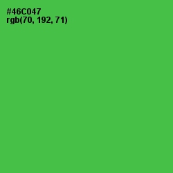 #46C047 - Emerald Color Image