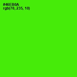 #46EB0A - Bright Green Color Image