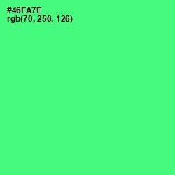 #46FA7E - Screamin' Green Color Image