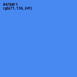#4788F1 - Havelock Blue Color Image