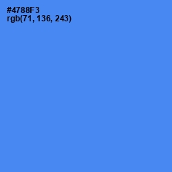 #4788F3 - Havelock Blue Color Image