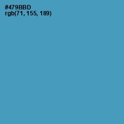 #479BBD - Hippie Blue Color Image