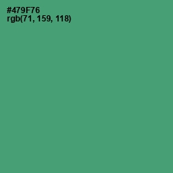 #479F76 - Viridian Color Image