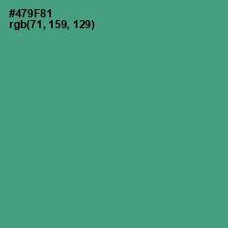 #479F81 - Smalt Blue Color Image