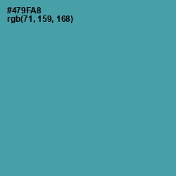 #479FA8 - Hippie Blue Color Image