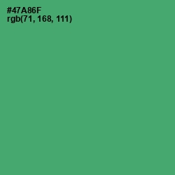 #47A86F - Chateau Green Color Image