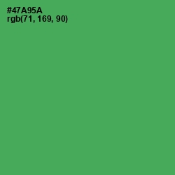 #47A95A - Chateau Green Color Image