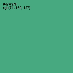 #47A97F - Ocean Green Color Image