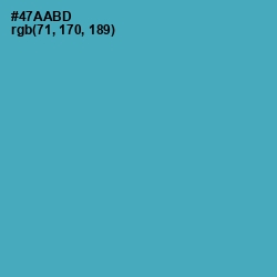 #47AABD - Fountain Blue Color Image