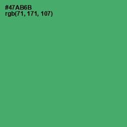 #47AB6B - Chateau Green Color Image