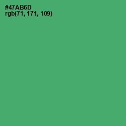 #47AB6D - Chateau Green Color Image