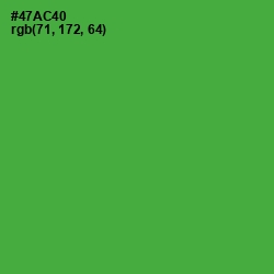 #47AC40 - Chateau Green Color Image