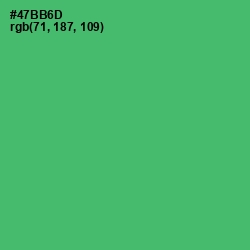 #47BB6D - Ocean Green Color Image