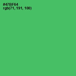 #47BF64 - Chateau Green Color Image