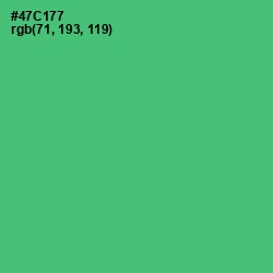 #47C177 - Emerald Color Image