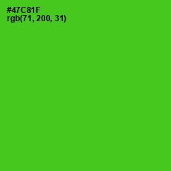 #47C81F - Bright Green Color Image