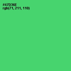 #47D36E - Emerald Color Image