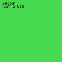 #47D94F - Emerald Color Image