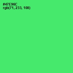#47E96C - Emerald Color Image