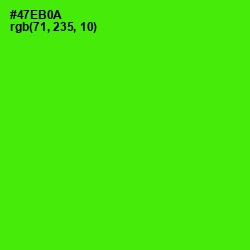 #47EB0A - Bright Green Color Image