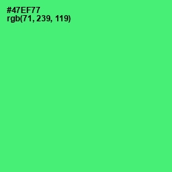 #47EF77 - Screamin' Green Color Image