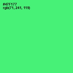 #47F177 - Screamin' Green Color Image